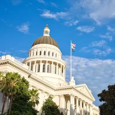 Capitol building with blue sky